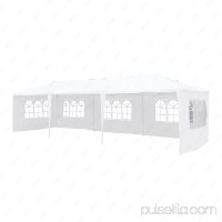 Uenjoy 10'x30' Canopy Party Wedding Tent Event Tent Outdoor Gazebo White 7 Sidewalls   